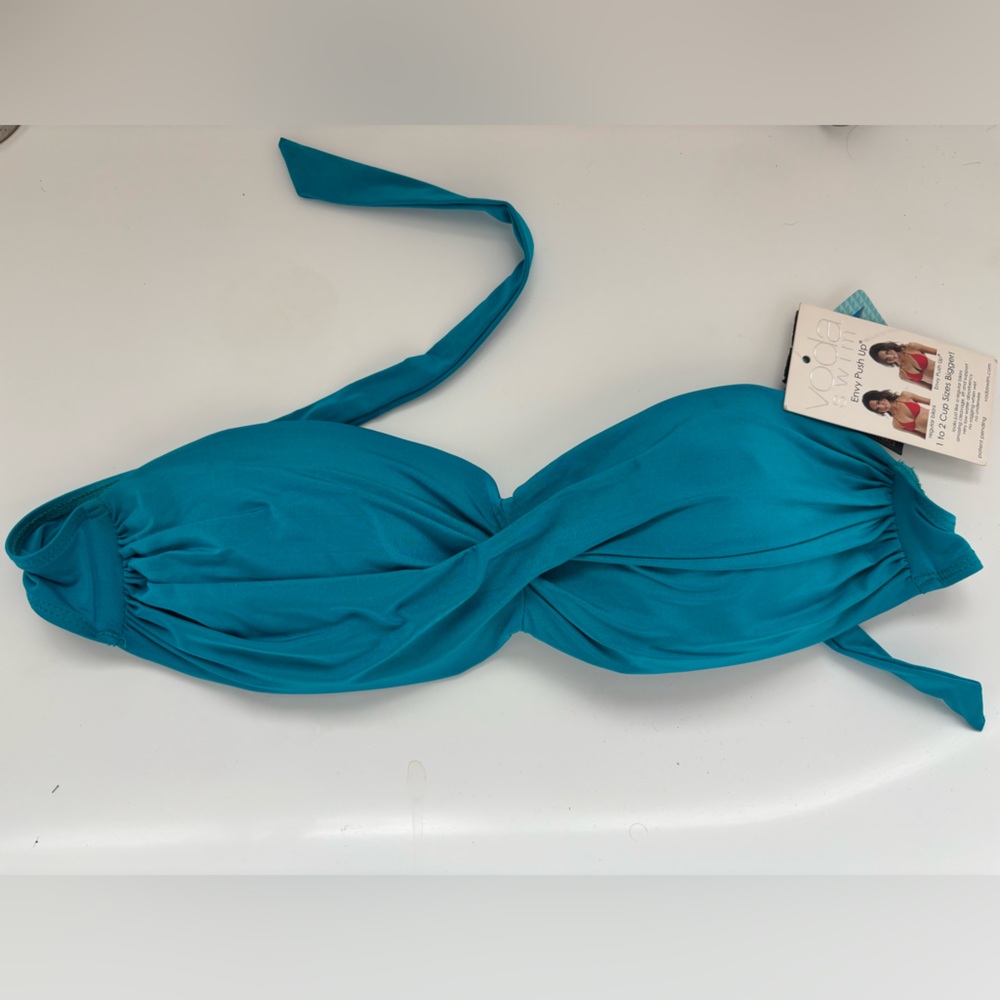Voda Swim Envy Push Up 1-2 Cup Sizes Bigger. New! Turquoise teal color